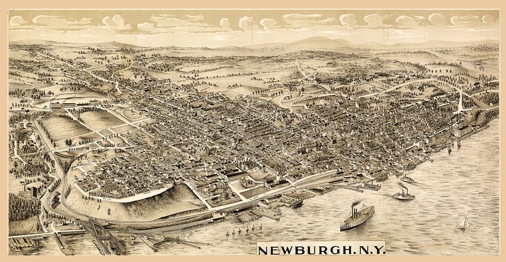 Newburgh New York -1900 art print by Unknown for $57.95 CAD