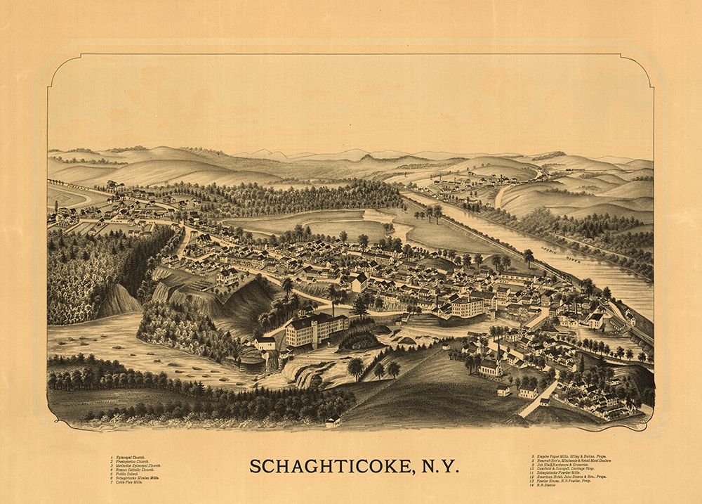 Schaghticoke New York  art print by Unknown for $57.95 CAD
