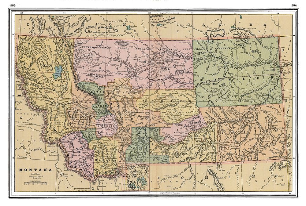 Montana - Johnson 1888 art print by Johnson for $57.95 CAD