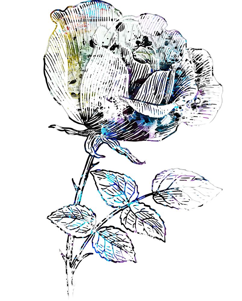Paint Splatterd Flower art print by Jamie Phillip for $57.95 CAD