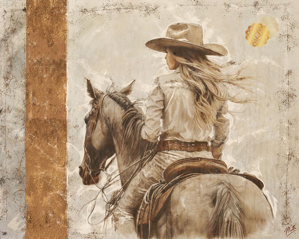 Cowgirl Gold art print by Marta Wiley for $57.95 CAD