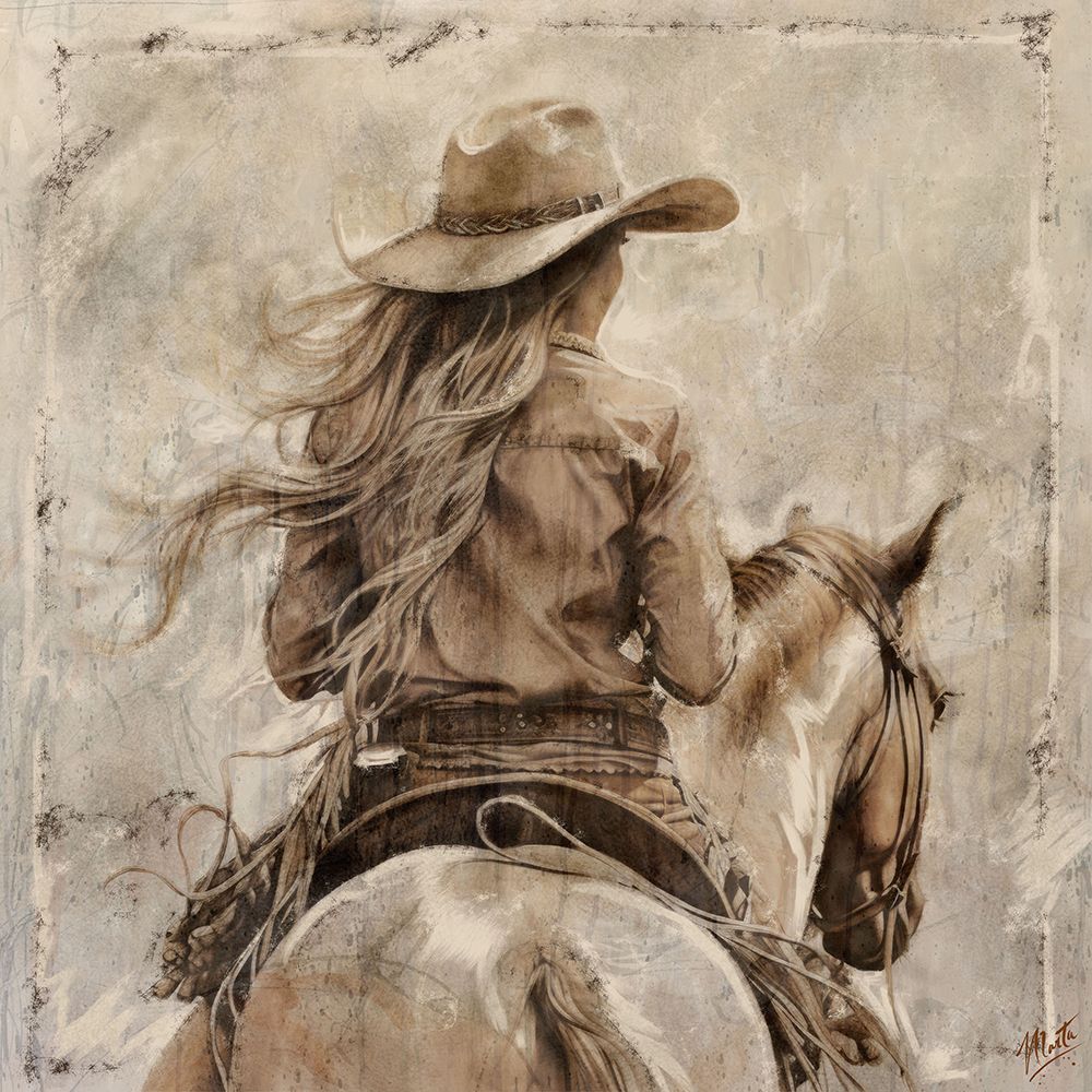 Cowgirl II art print by Marta Wiley for $57.95 CAD