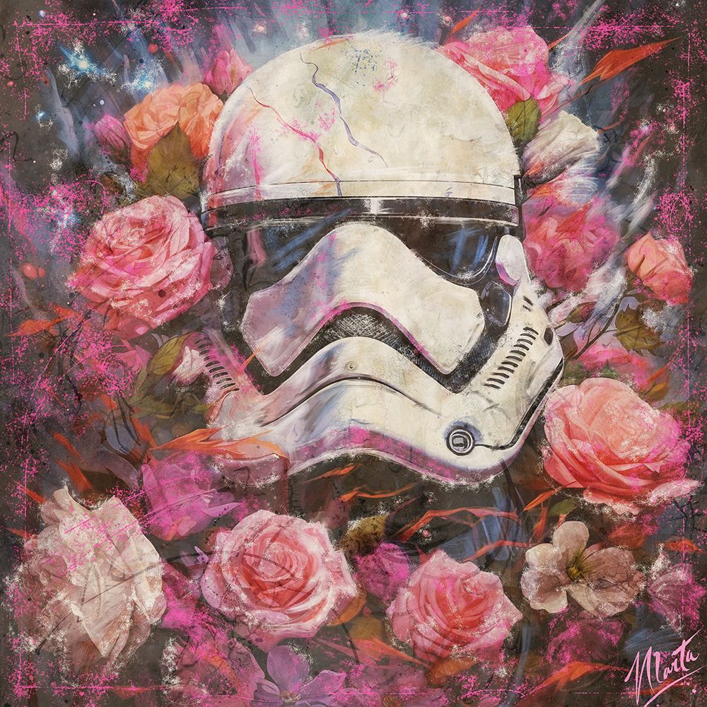 Defected Stormtrooper art print by Marta Wiley for $57.95 CAD