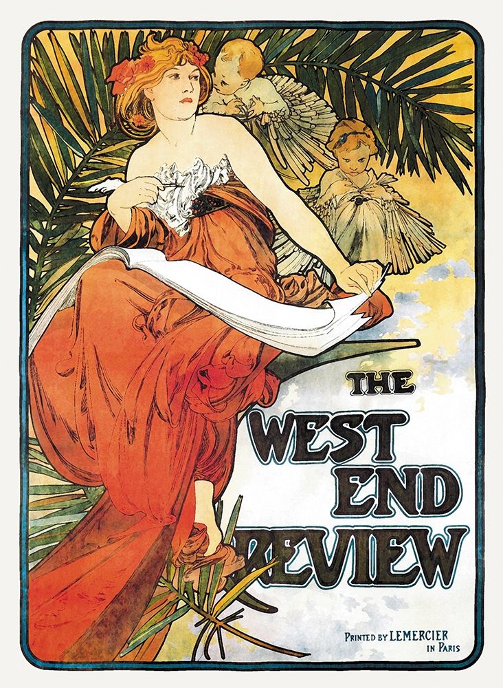 The West End Review, 1898 art print by Alphonse Mucha for $57.95 CAD