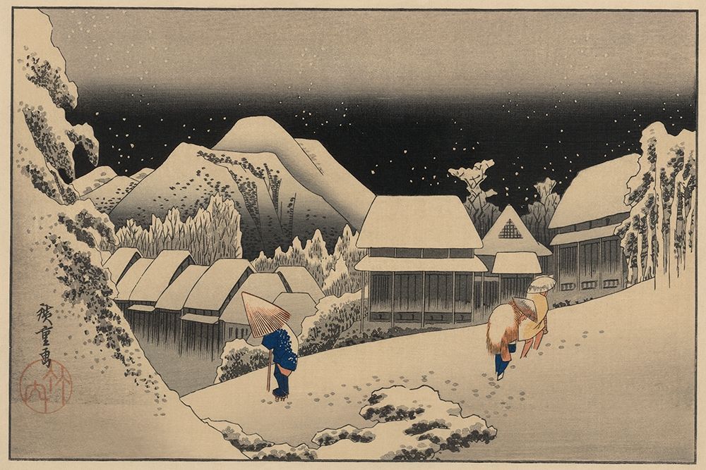 Kanbara art print by Ando Hiroshige for $57.95 CAD