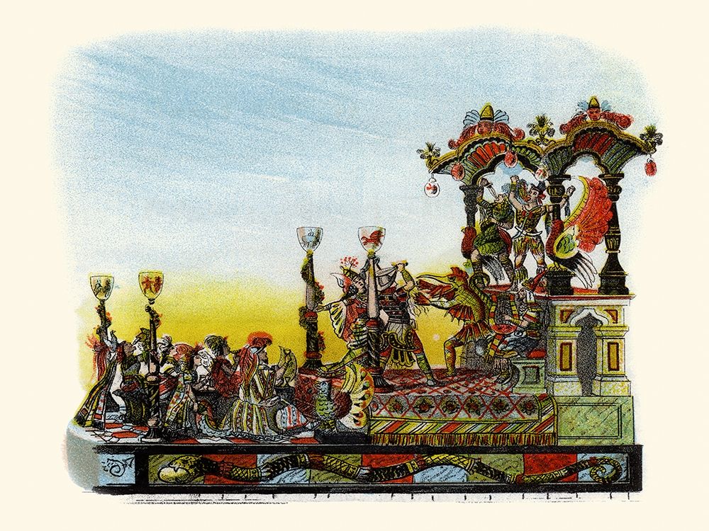 Theatre - Mardi Gras Parade Float Design art print by Unknown for $57.95 CAD