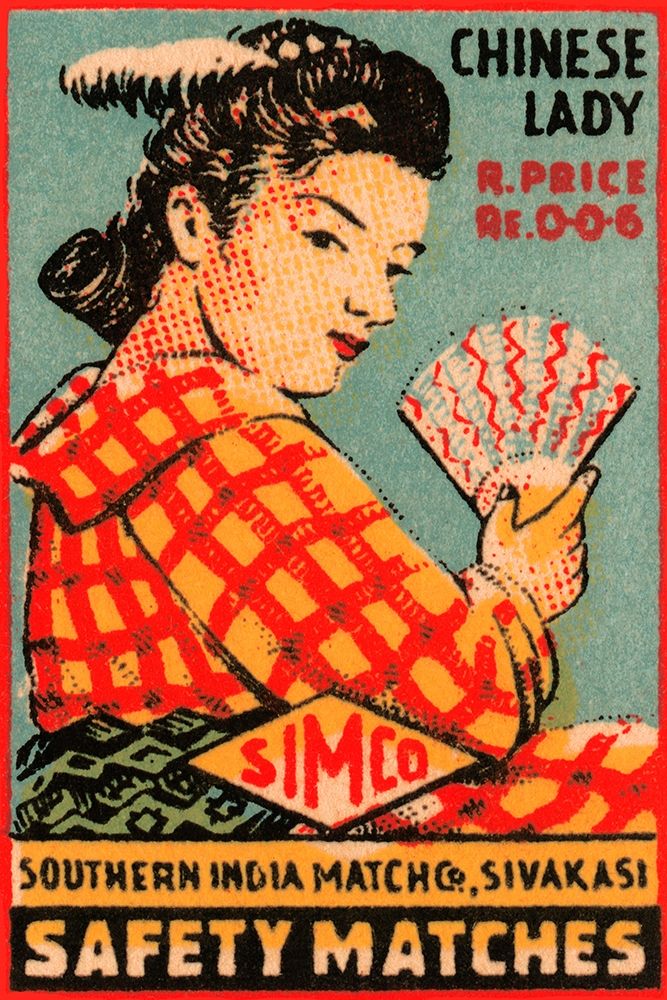Chinese Lady Safety Matches art print by Unknown for $57.95 CAD