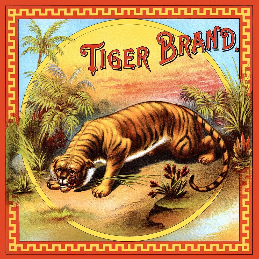 Tiger Brand Tobacco Label art print by Unknown for $57.95 CAD