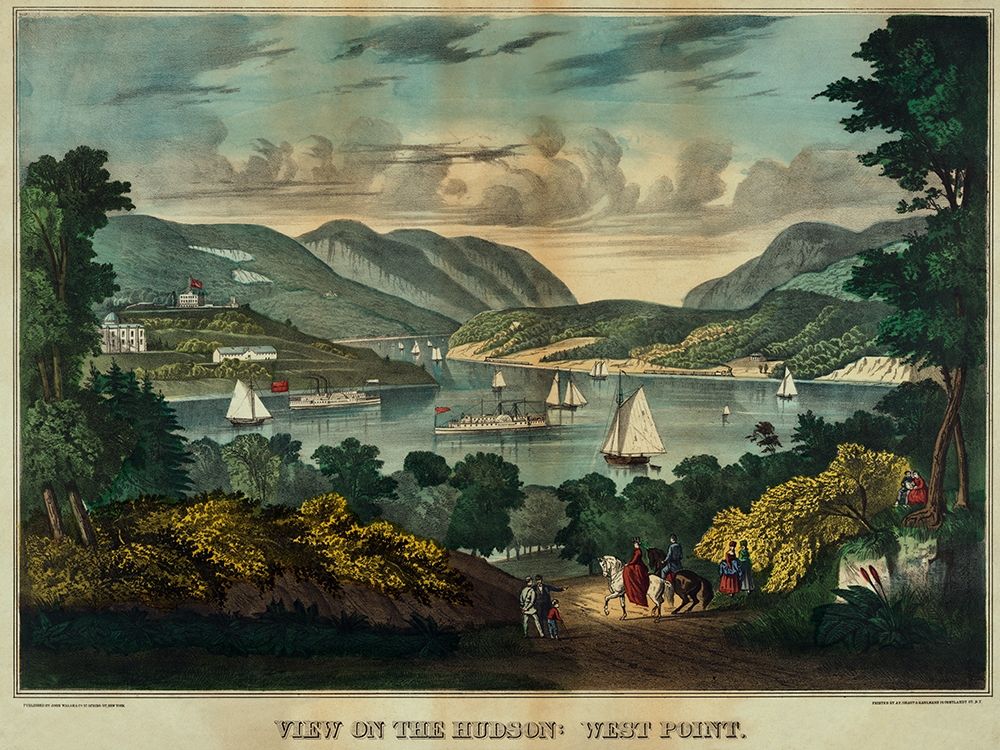 View on the Hudson - West Point art print by Unknown for $57.95 CAD