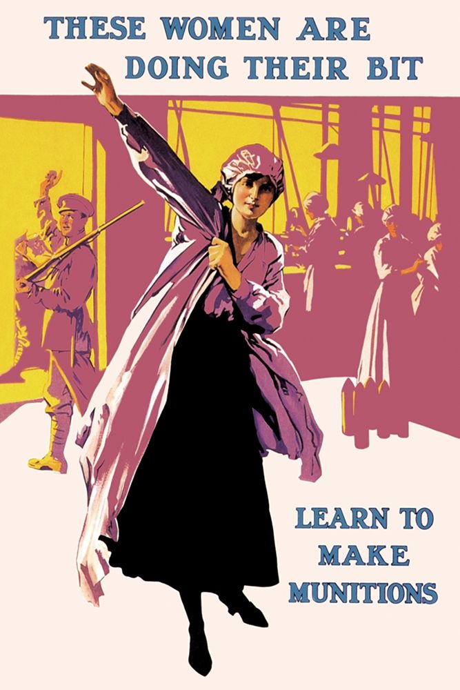 These Women Are Doing Their Bit: Learn to Make Munitions art print by Unknown for $57.95 CAD