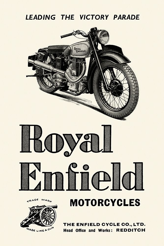 Royal Enfield Motorcycles: Leading the Victory Parade art print by Unknown for $57.95 CAD