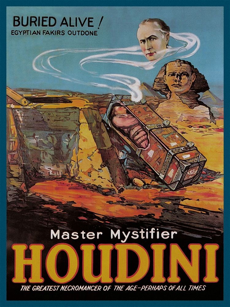 Magicians: Literary Digest: Houdini Buried Alive art print by Unknown for $57.95 CAD