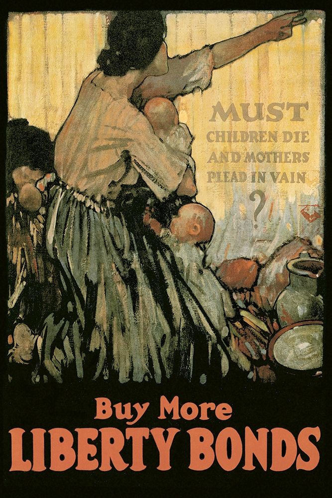 WWI: Must Children Die and Mothers Plead In Vain? art print by Unknown for $57.95 CAD