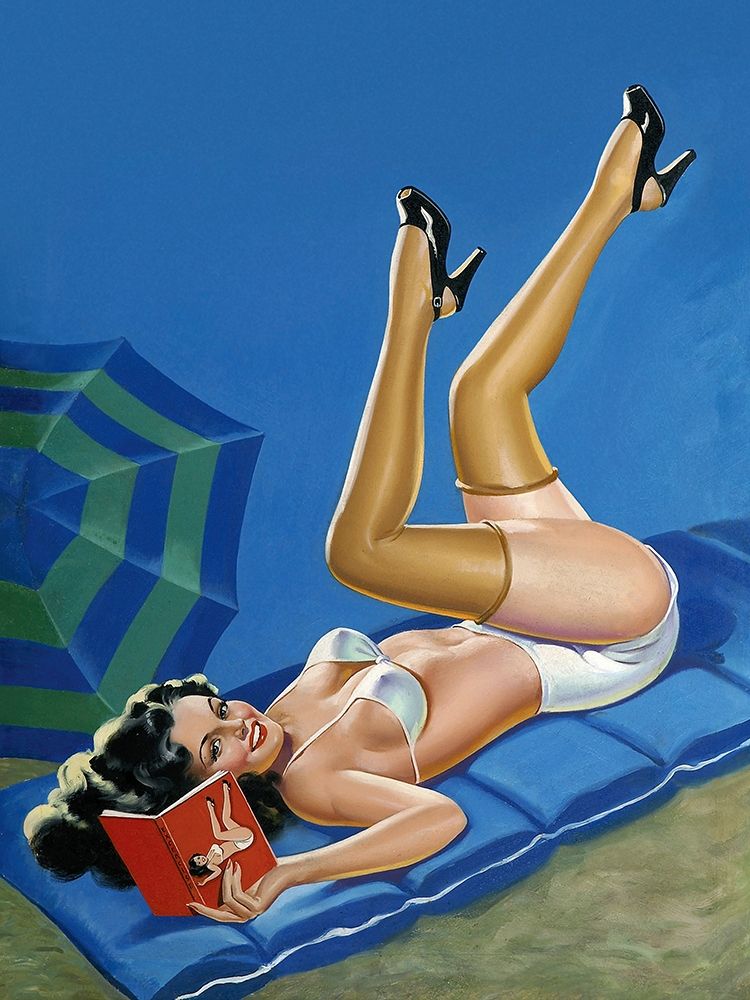 Mid-Century Pin-Ups - Wink Magazine - Merry mirthful Maiden art print by Peter Driben for $57.95 CAD