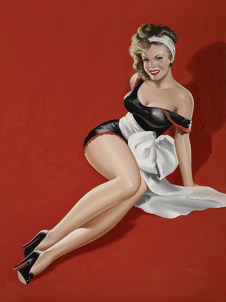 Mid-Century Pin-Ups - Magazine Cover - The Gift art print by Peter Driben for $57.95 CAD