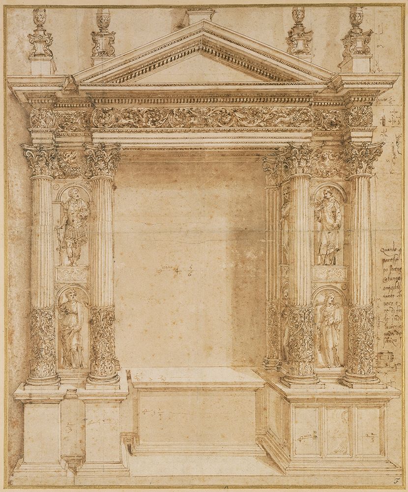 Design for an Altar, ca. 1527 art print by Baldassare Peruzzi for $57.95 CAD