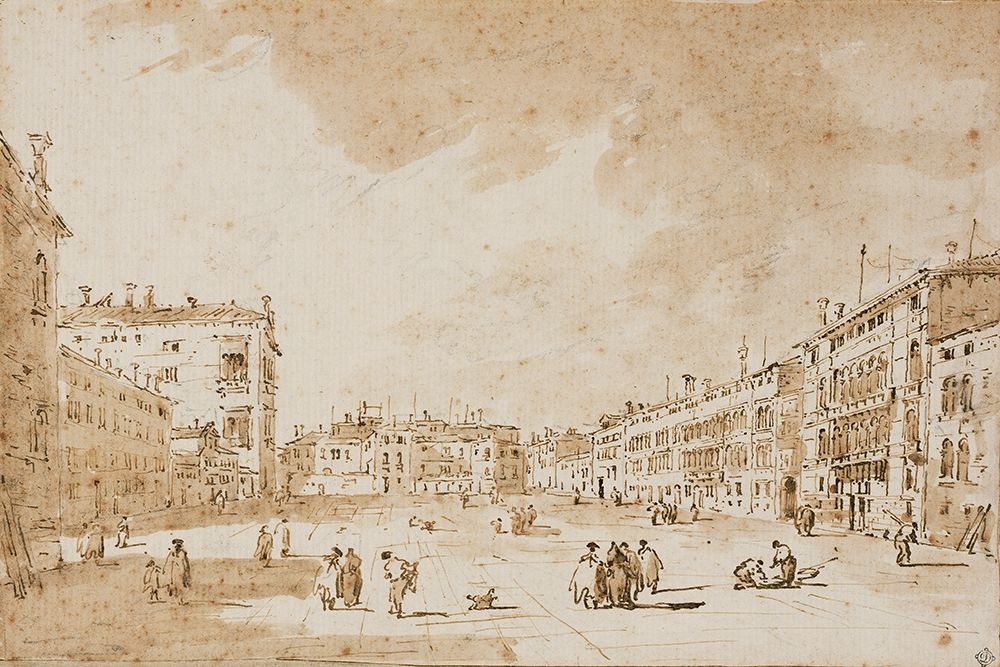 View of Campo San Polo, Venice, ca. 1790 art print by Francesco Guardi for $57.95 CAD