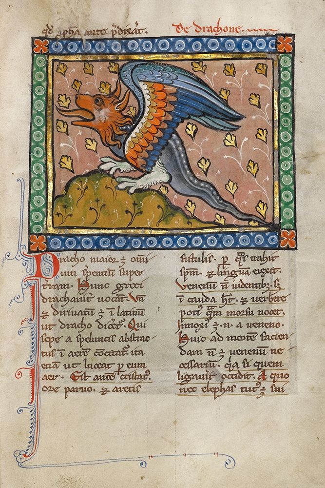 A Dragon art print by Franco-Flemish 13th Century for $57.95 CAD