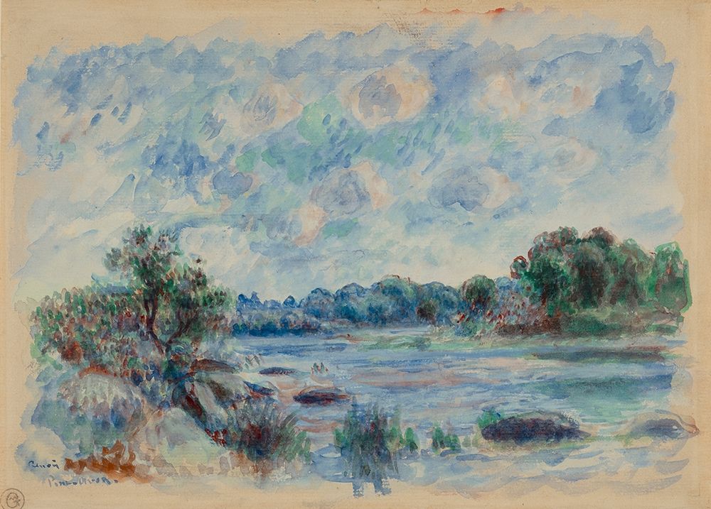 Landscape at Pont-Aven art print by Pierre-Auguste Renoir for $57.95 CAD