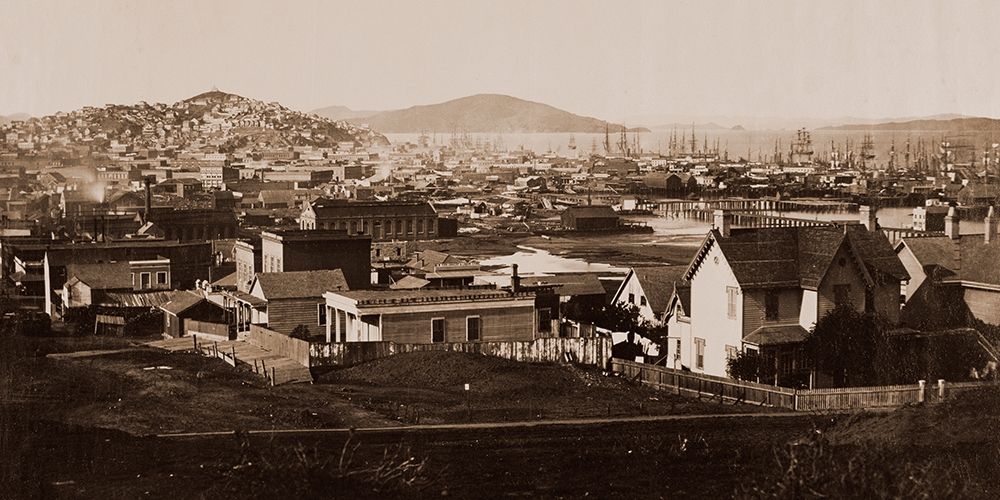 City Front from Rincon Hill, San Francisco, California, 1860 art print by Carleton Watkins for $57.95 CAD