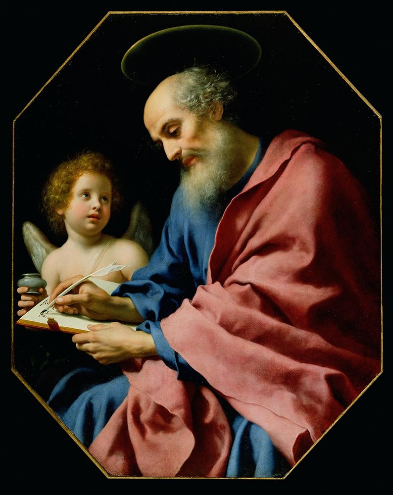 St. Matthew Writing His Gospel art print by Carlo Dolci for $57.95 CAD