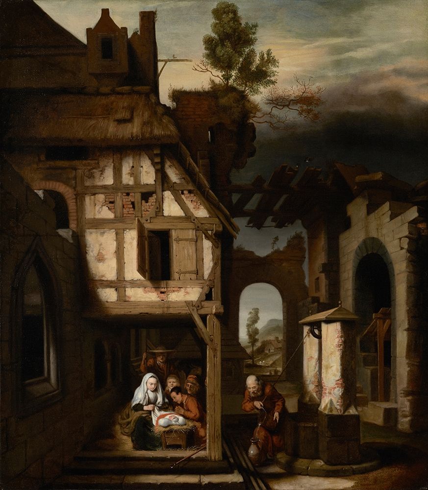 Adoration of the Shepherds art print by Nicolaes Maes for $57.95 CAD