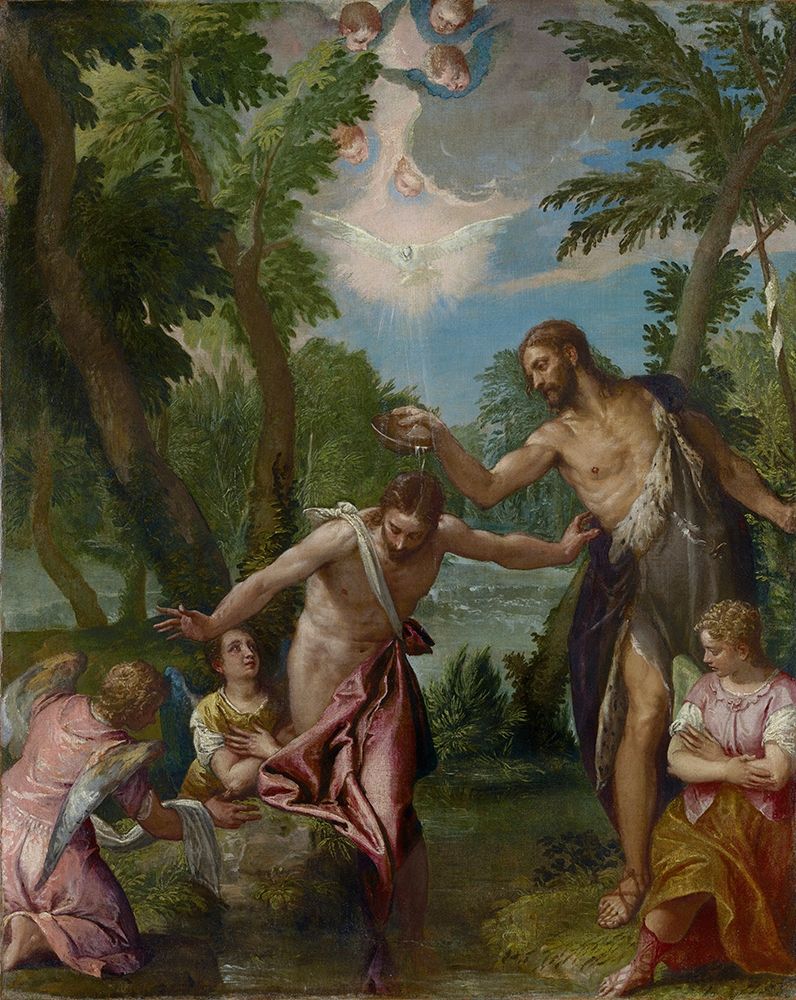 The Baptism of Christ art print by Paolo Veronese for $57.95 CAD