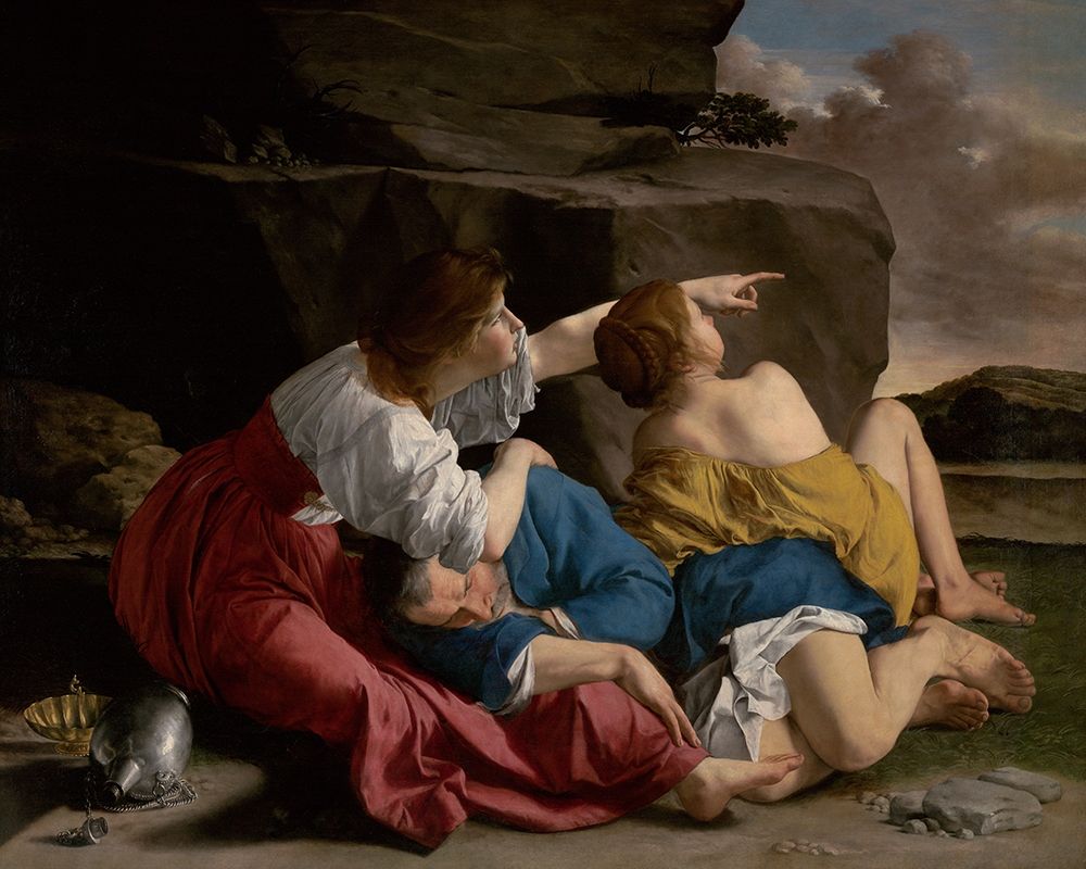 Lot and his Daughters art print by Orazio Gentileschi for $57.95 CAD