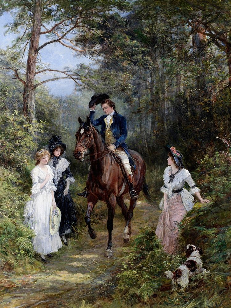 The Meeting in the Forest, 1903 art print by Heywood Hardy for $57.95 CAD