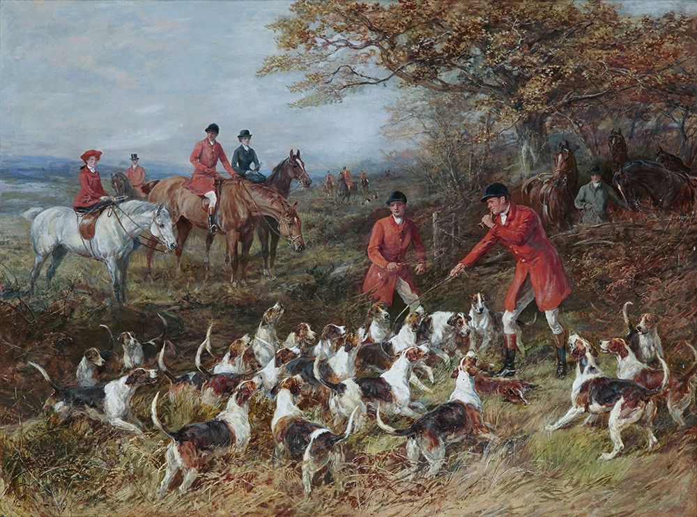Hunters and Hounds art print by Heywood Hardy for $57.95 CAD