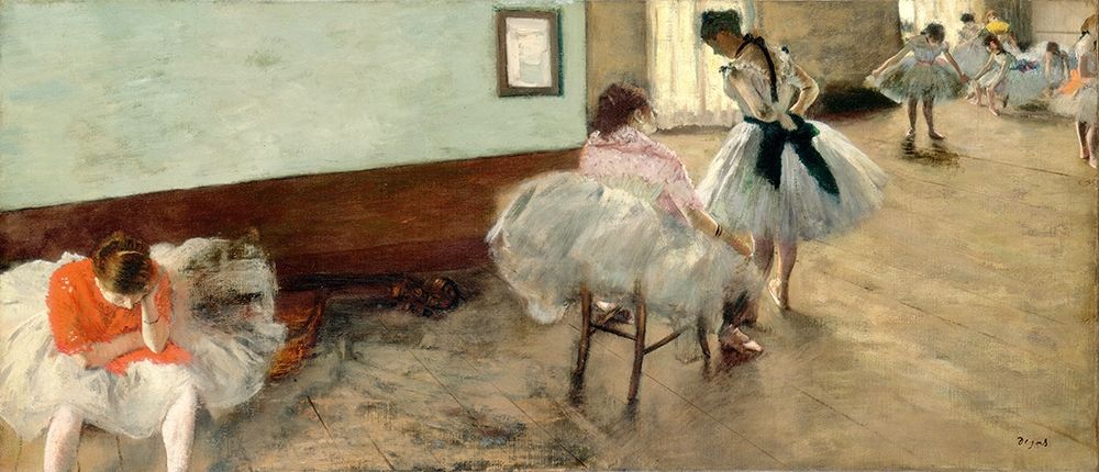 The Dance Lesson, c. 1879 art print by Edgar Degas for $57.95 CAD
