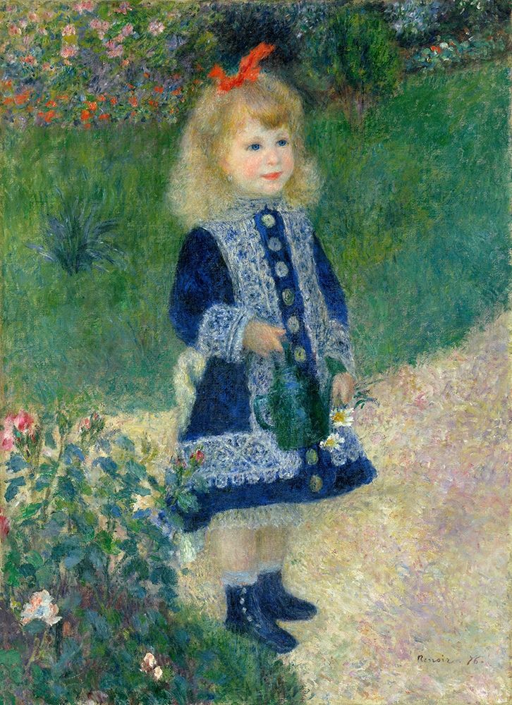 A Girl with a Watering Can, 1876 art print by Pierre-Auguste Renoir for $57.95 CAD