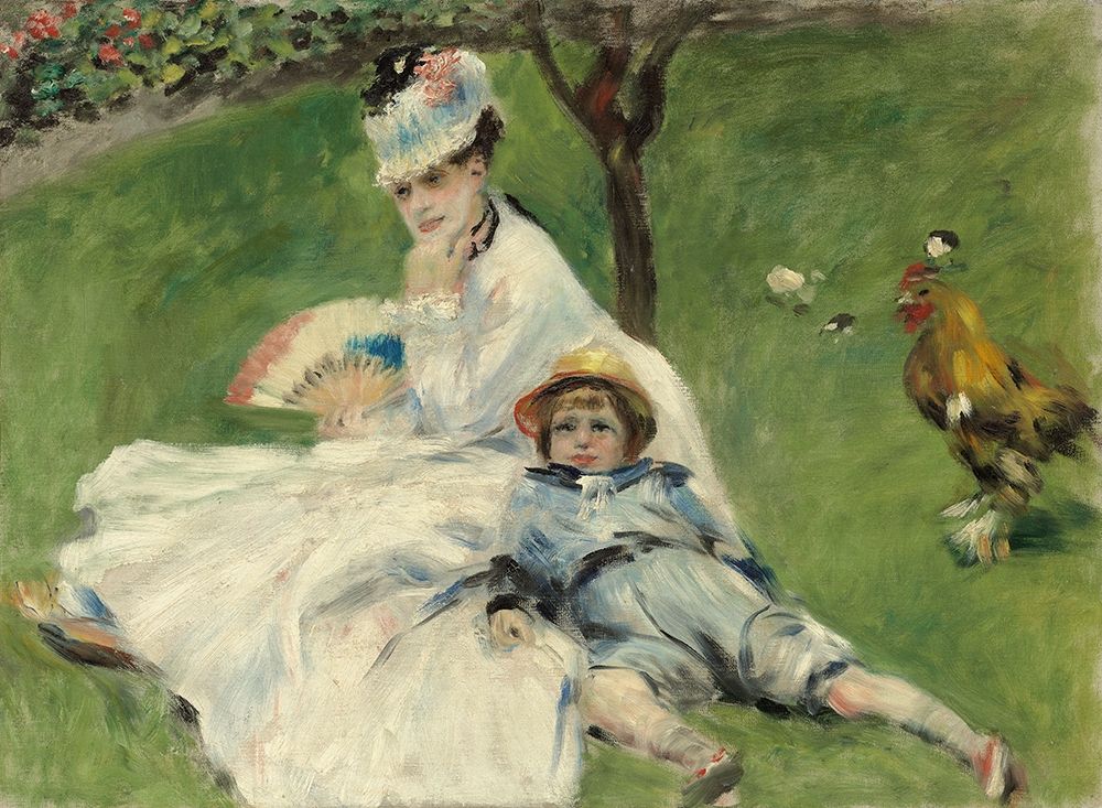Madame Monet and Her Son art print by Pierre-Auguste Renoir for $57.95 CAD
