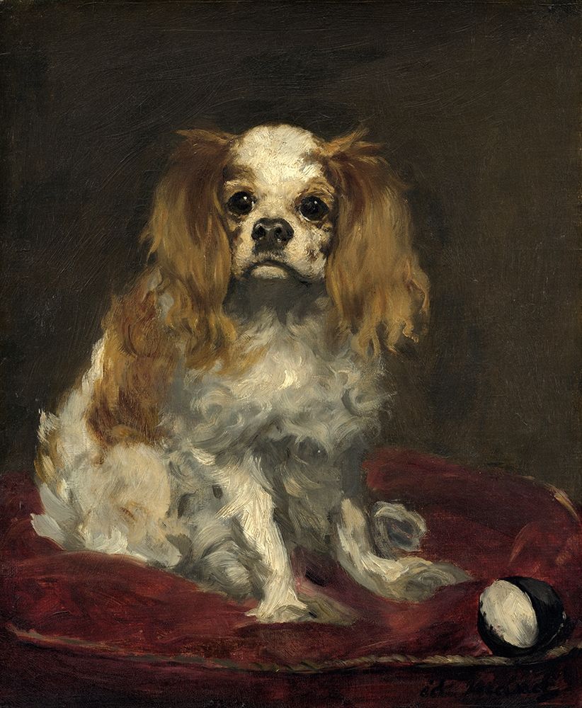 A King Charles Spaniel art print by Edouard Manet for $57.95 CAD