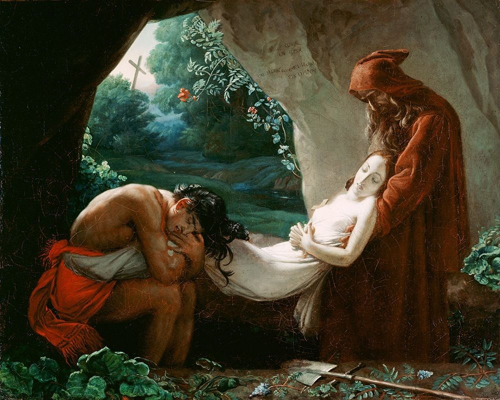 Burial of Atala art print by Anne-Louis Girodet for $57.95 CAD