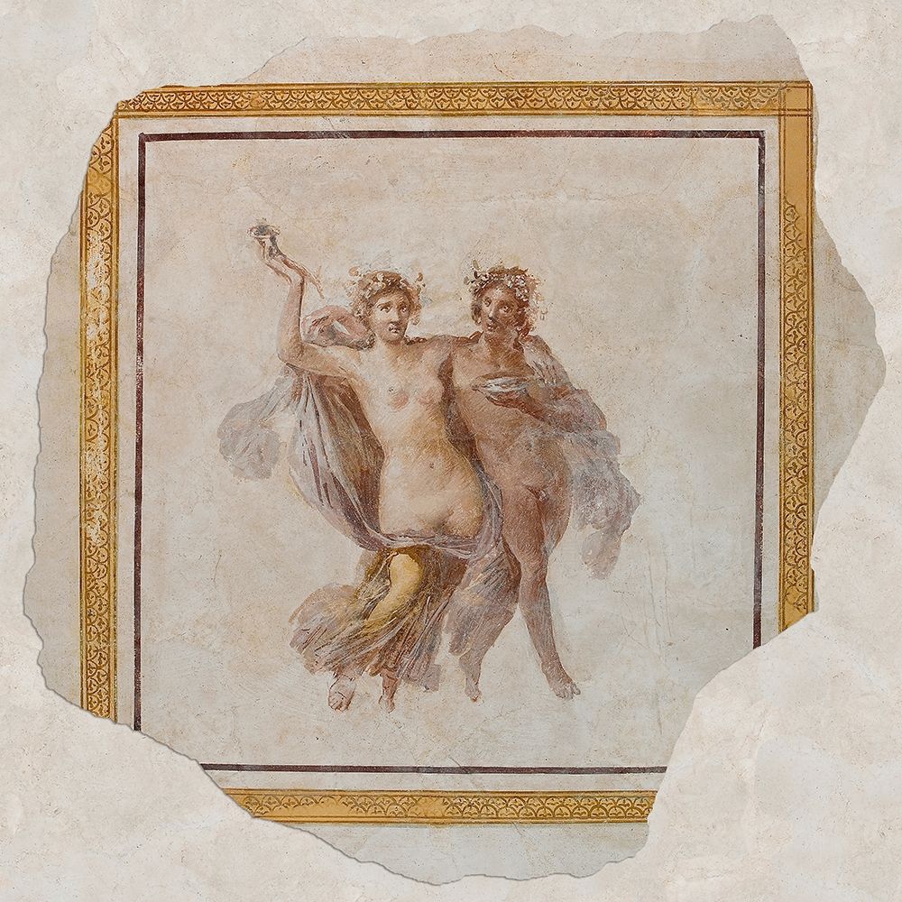 Fresco Panel Depicting Dionysos and Ariadne art print by Unknown 1st Century Roman Artisan for $57.95 CAD