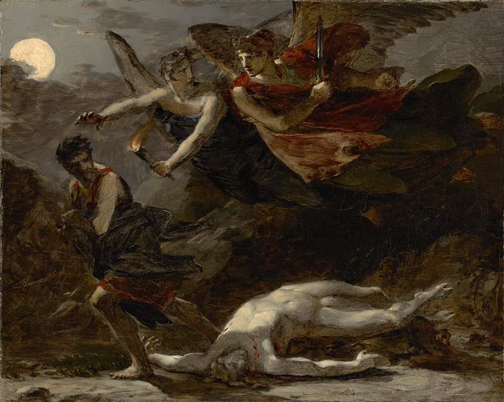 Justice and Divine Vengeance Pursuing Crime art print by Pierre-Paul Prudhon for $57.95 CAD