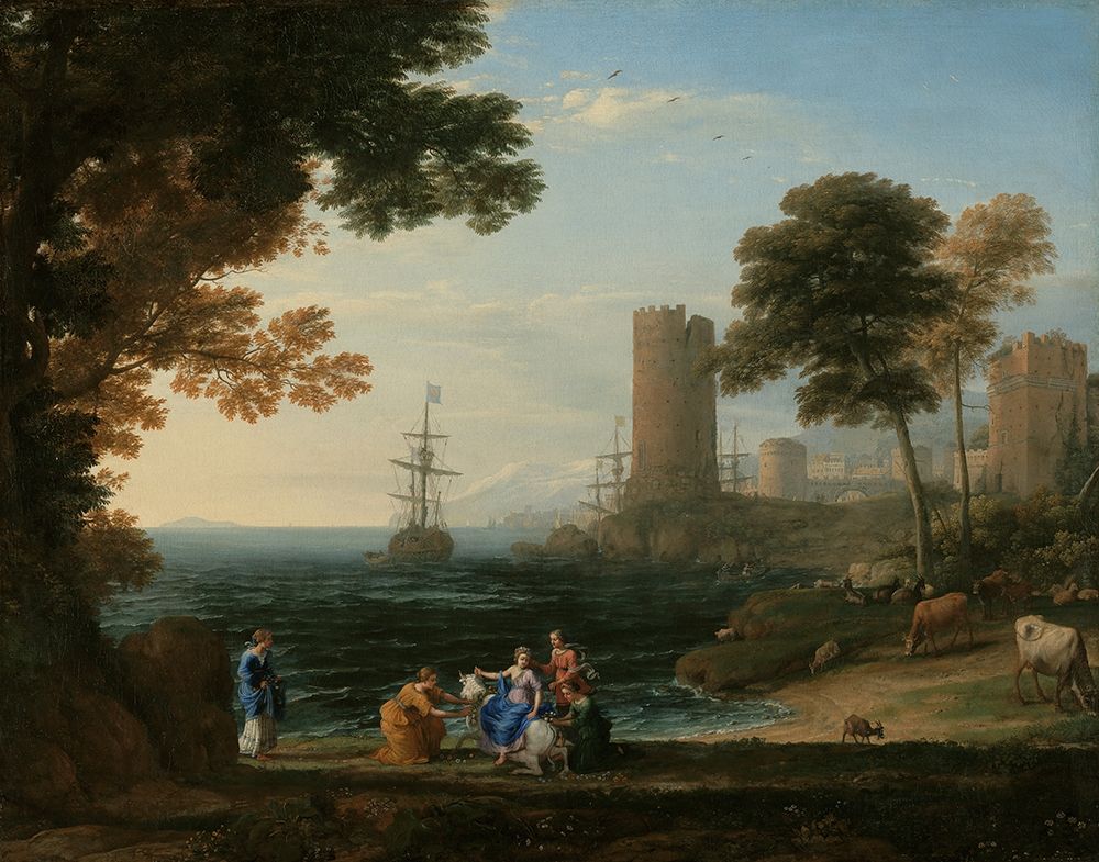 Coast View with the Abduction of Europa art print by Claude Lorrain for $57.95 CAD