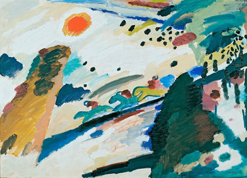 Romantic Landscape, 1911 art print by Wassily Kandinsky for $57.95 CAD