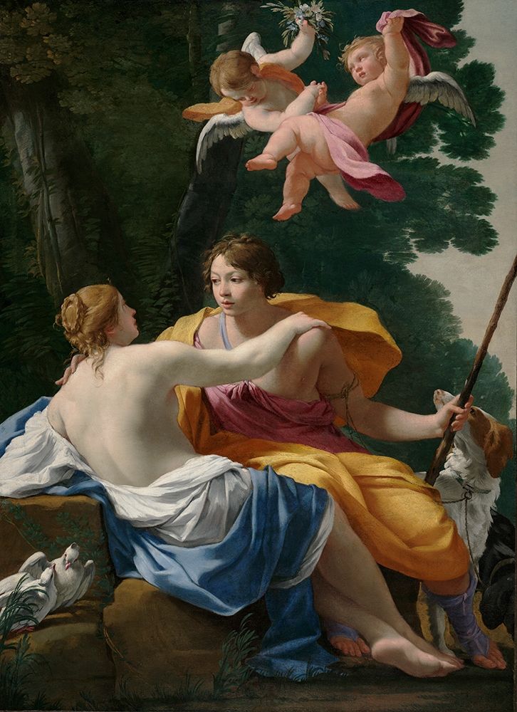Venus and Adonis art print by Simon Vouet for $57.95 CAD