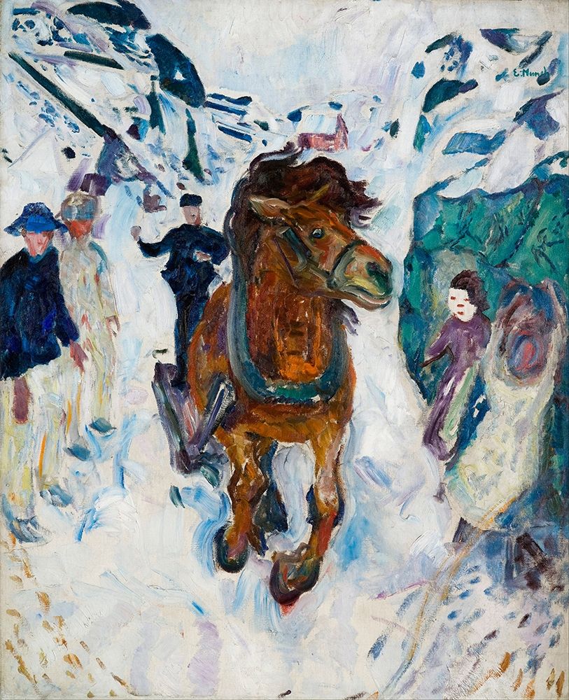 Galloping Horse, 1910-1912 art print by Edvard Munch for $57.95 CAD