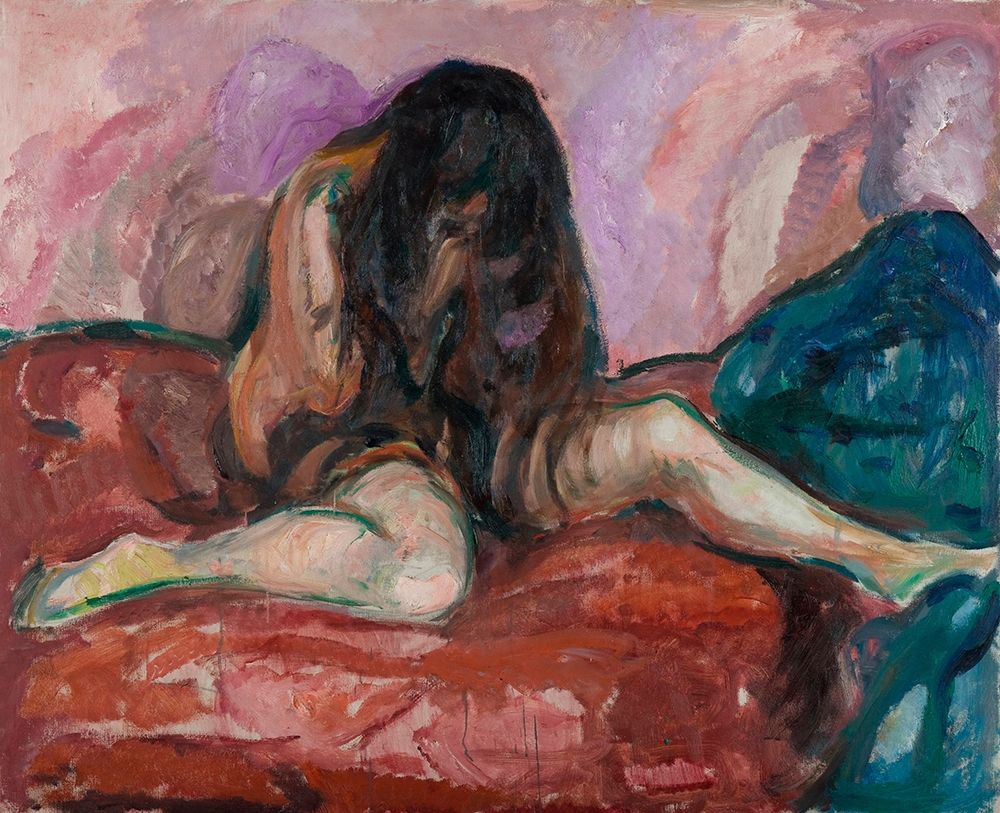 Weeping Nude. 1913-1914 art print by Edvard Munch for $57.95 CAD
