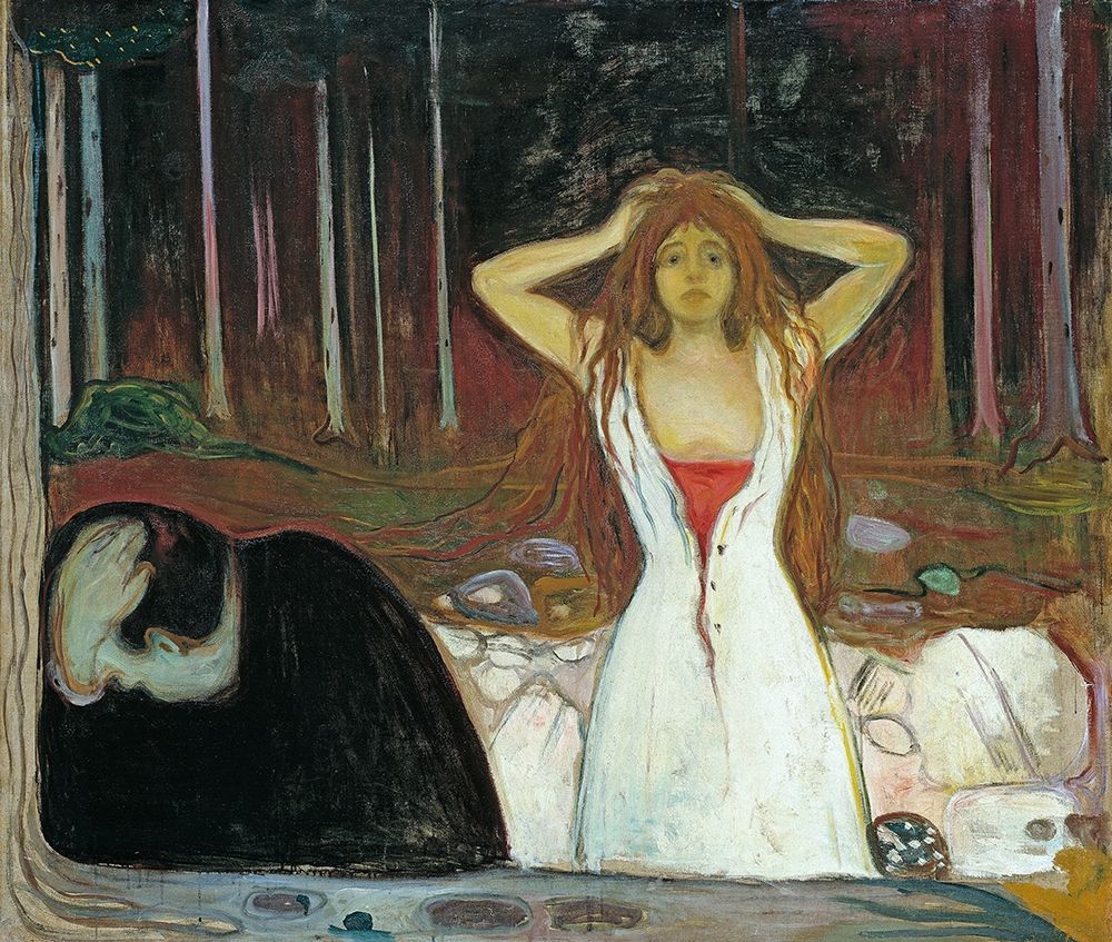 Ashes, 1895 art print by Edvard Munch for $57.95 CAD