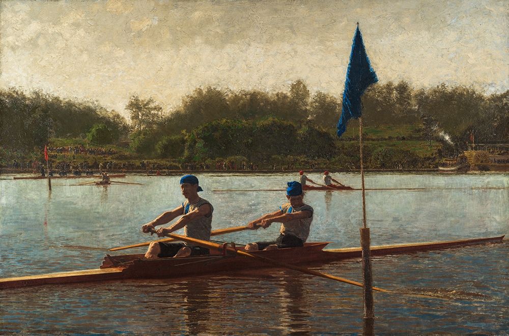 The Biglin Brothers Turning the Stake art print by Thomas Eakins for $57.95 CAD