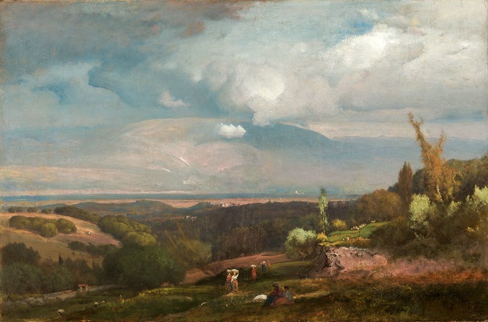Approaching Storm from the Alban Hills art print by George Inness for $57.95 CAD