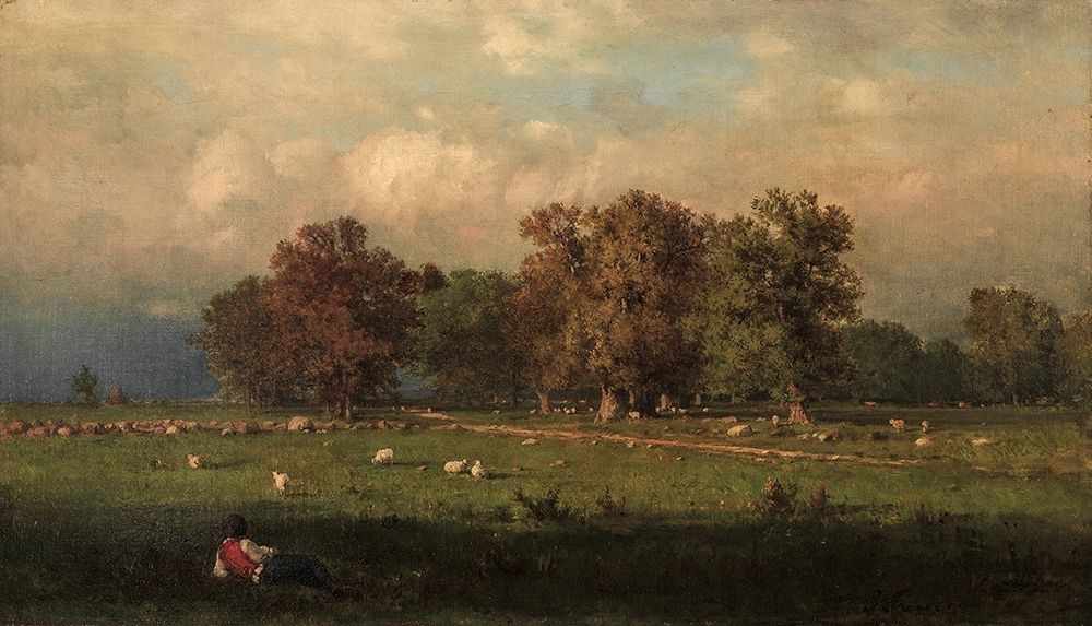 Durham Connecticut art print by George Inness for $57.95 CAD
