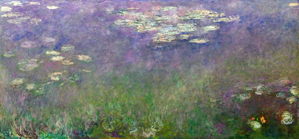 Water Lilies Agapanthus art print by Claude Monet for $57.95 CAD