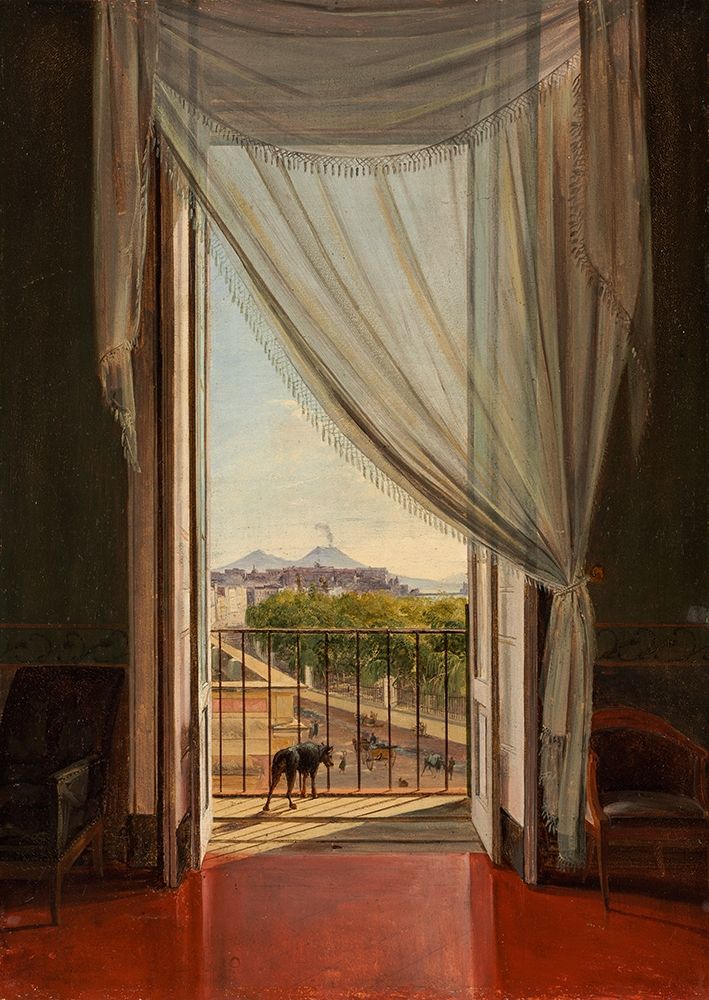 A View of Naples through a Window art print by Franz Ludwig Catel for $57.95 CAD