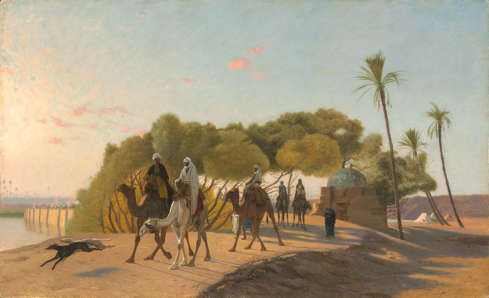 Leaving the Oasis art print by Jean-Leon Gerome for $57.95 CAD