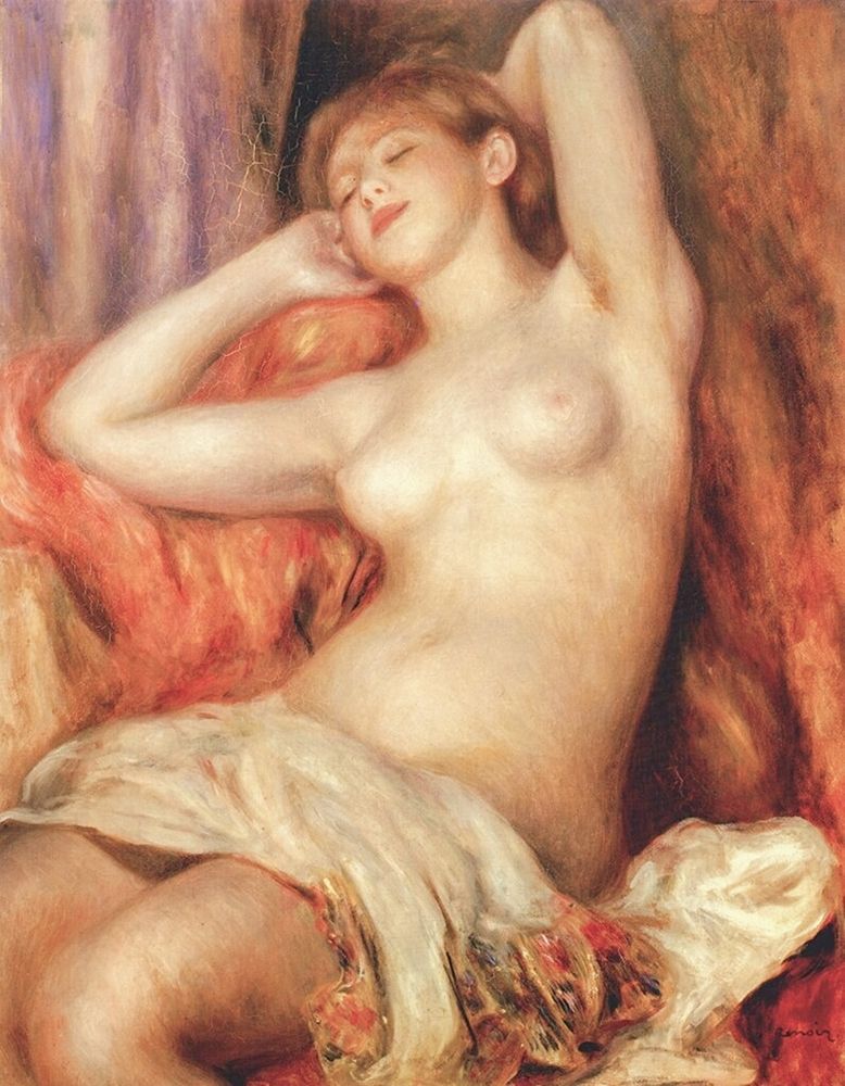 Sleeping Nude art print by Pierre-Auguste Renoir for $57.95 CAD
